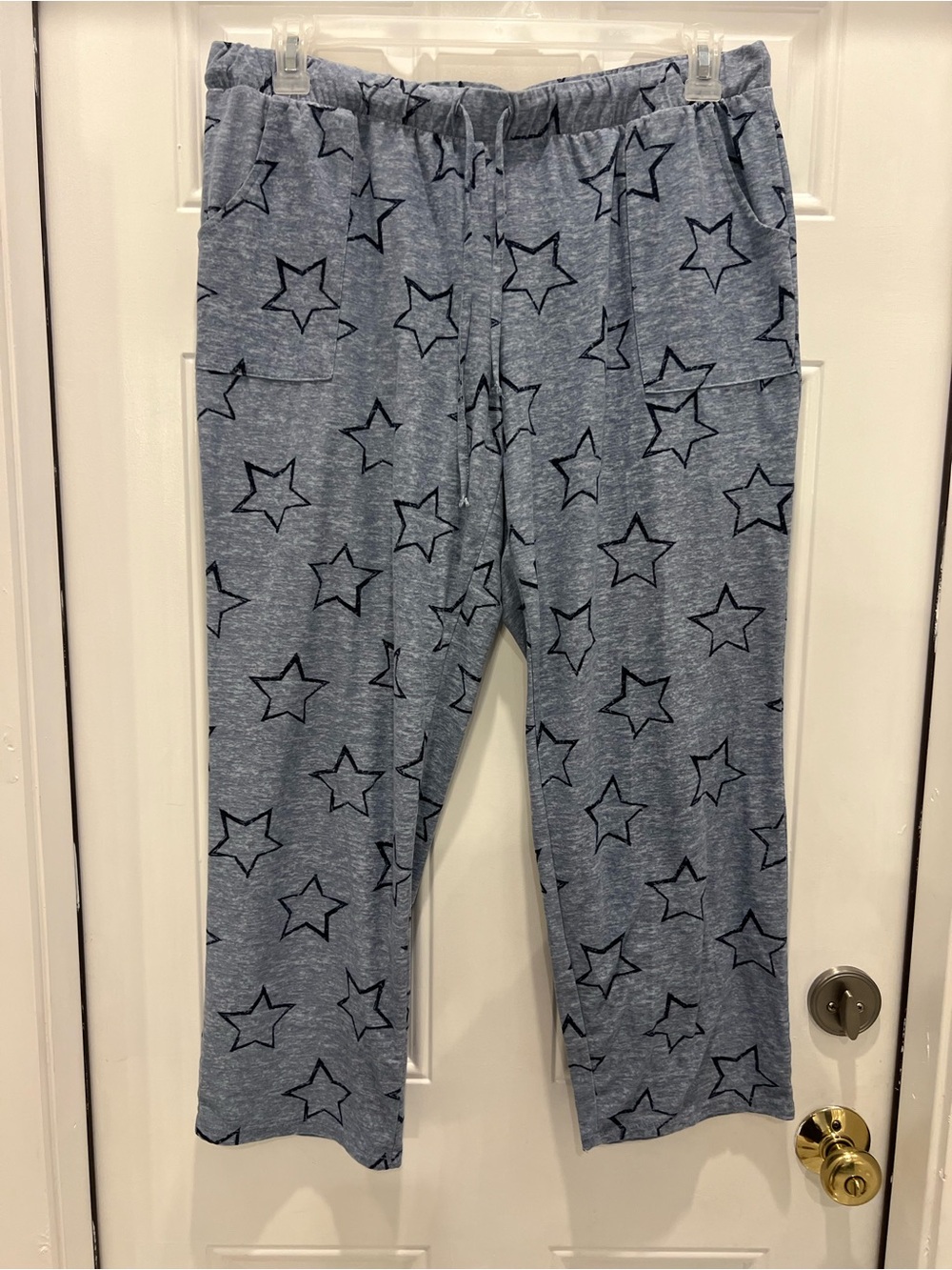 Lucky Brand Sleepwear Womens Size L Pajama Pants Lounge Stars Stretchy Soft #992
